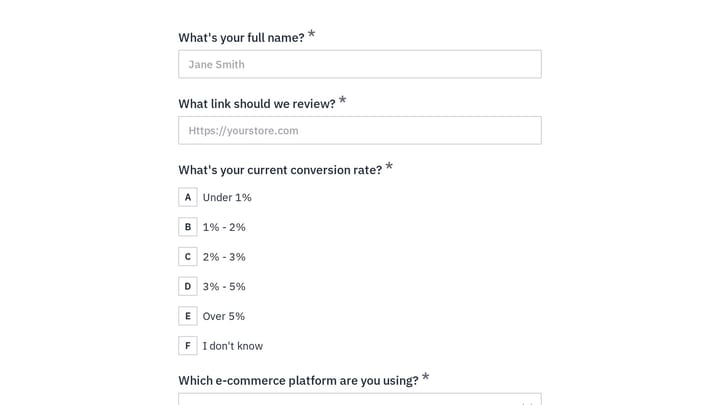 E-commerce Conversion Diagnostic preview