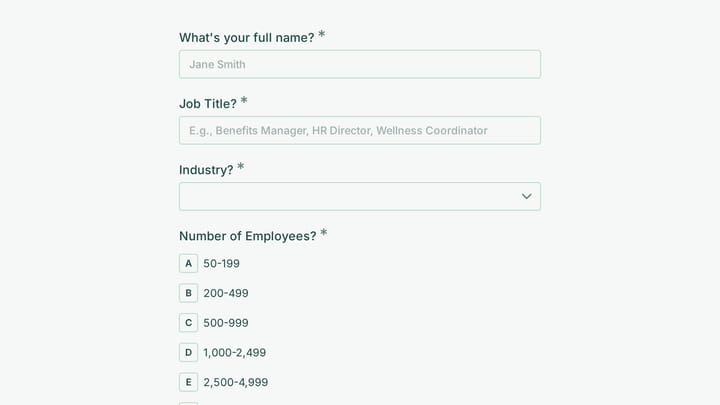 Corporate Wellness Focus Group preview