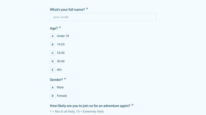 Adventure Tourism Survey preview
