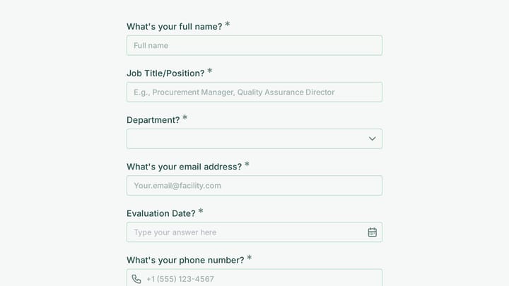 Healthcare Medical Supply Vendor Evaluation preview