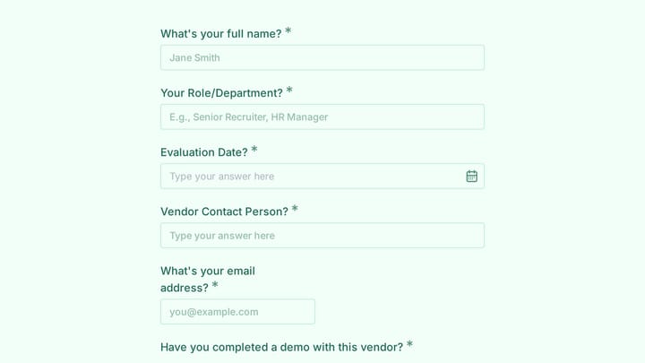Applicant Tracking System Vendor Evaluation preview