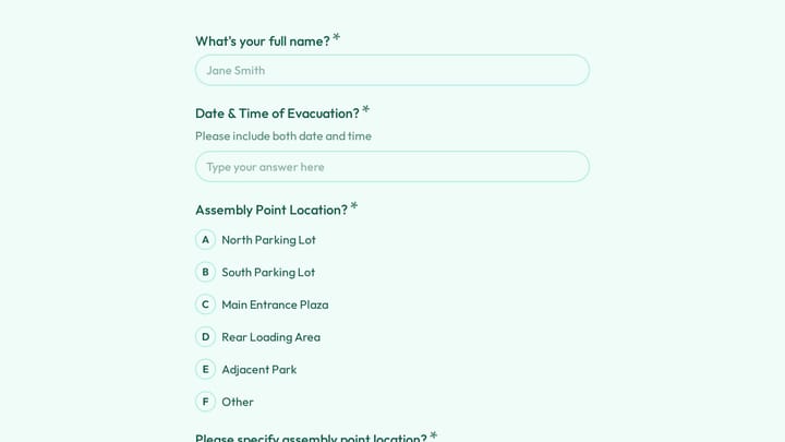 Emergency Evacuation Check-In preview