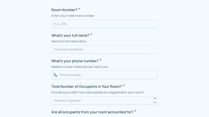 Guest Evacuation Check-In preview