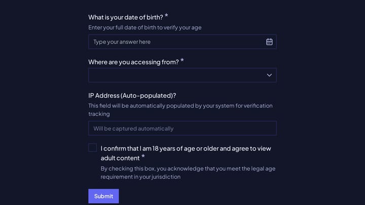 Age Verification Required preview