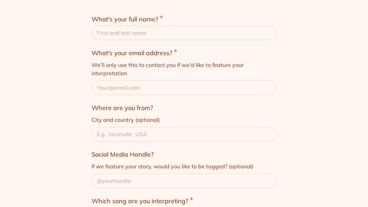 Share Your Lyric Interpretation preview