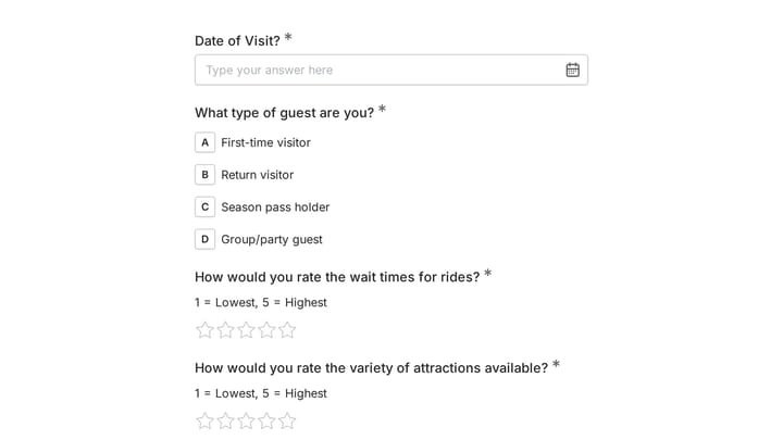 Guest Satisfaction Survey preview