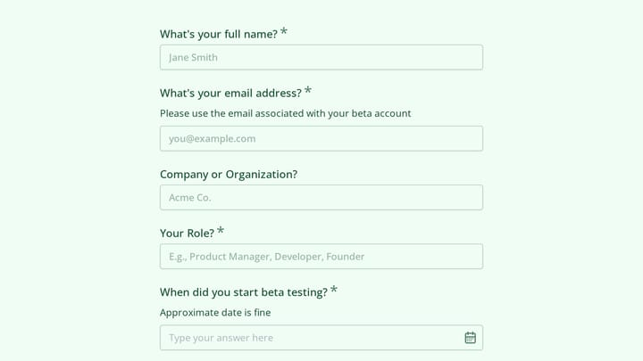 Beta Extension Request preview