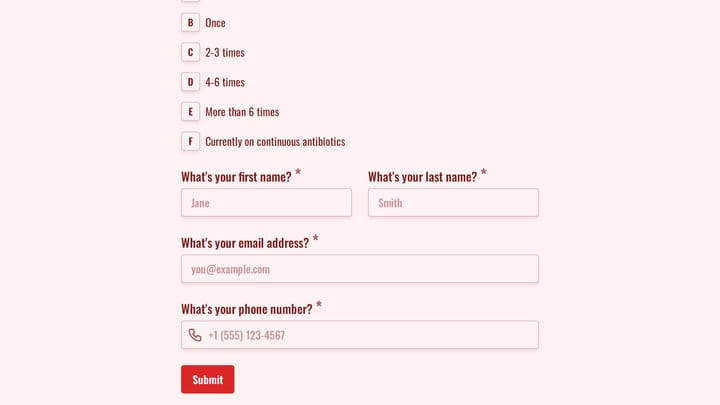 Hidradenitis Suppurativa Assessment Form preview