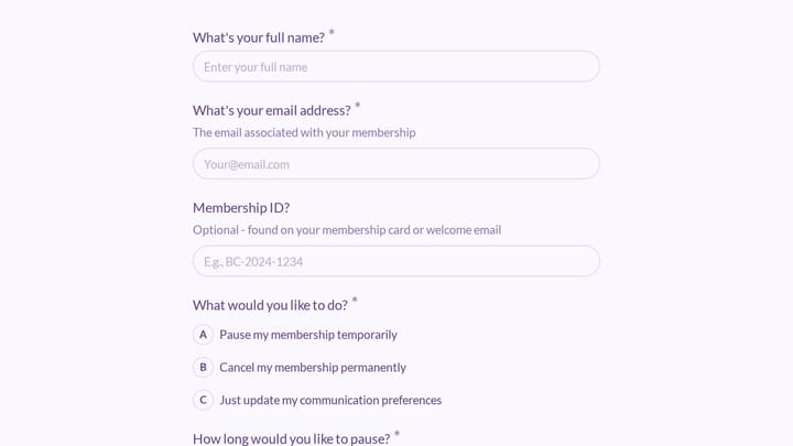 Book Club Membership Exit preview