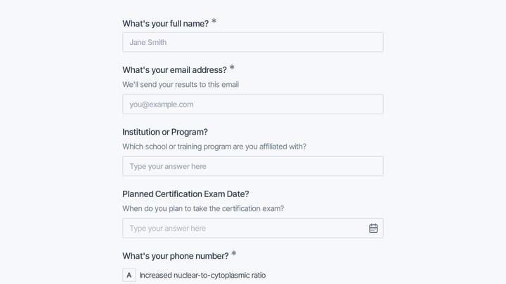 Cytotechnologist Certification Practice Test preview