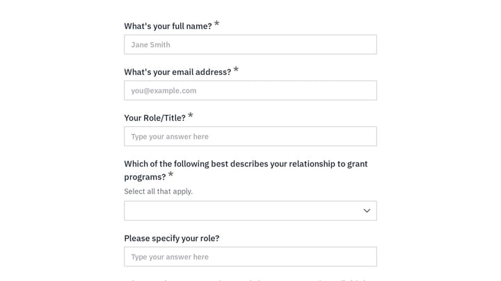 Grant Program Design Stakeholder Interview preview