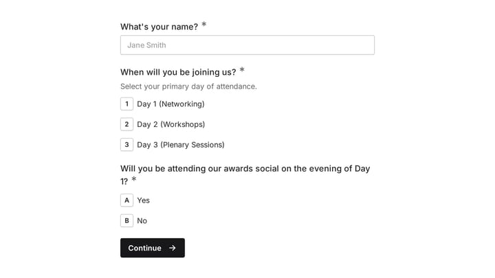 Event Planning Survey preview
