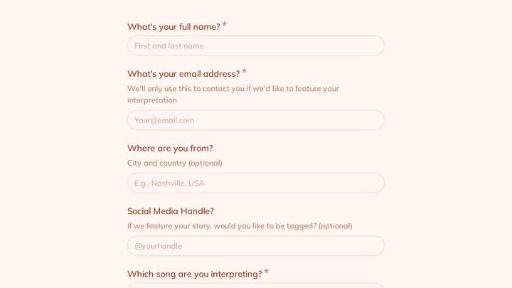 Share Your Lyric Interpretation preview