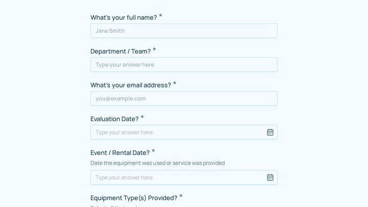 Audio-Visual Equipment Vendor Performance Evaluation preview