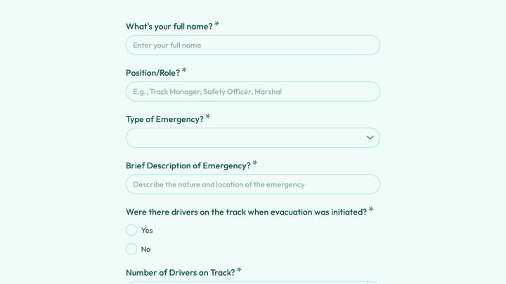 Emergency Evacuation Report preview
