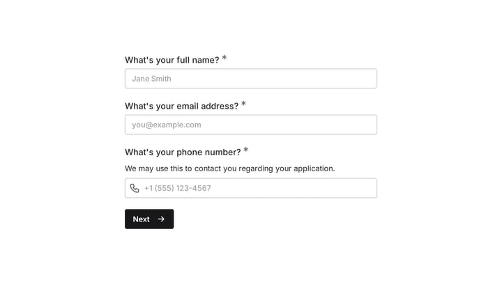 Ambassador Program Application Questionnaire preview