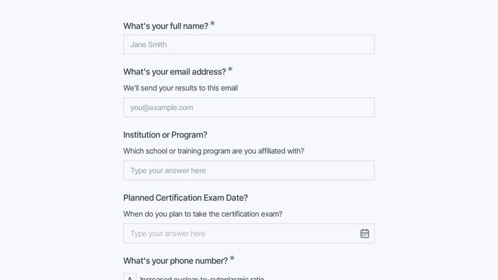 Cytotechnologist Certification Practice Test preview