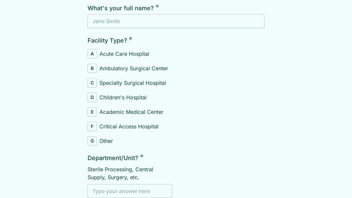 Surgical Instrument Reprocessing Evaluation preview