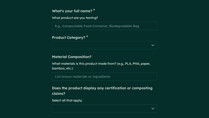 Biodegradable Product Composting Verification preview