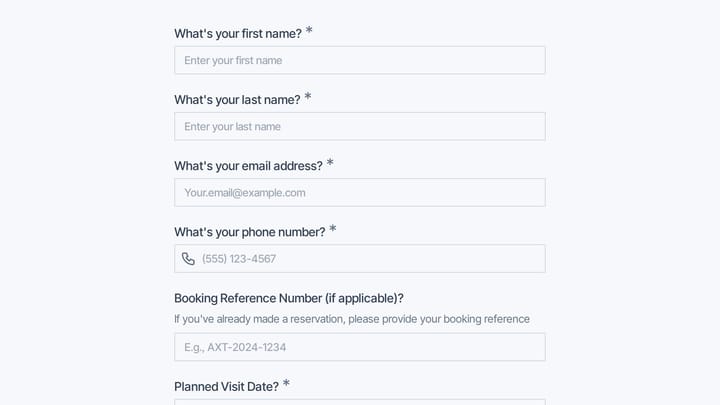 Accommodation Request Form preview