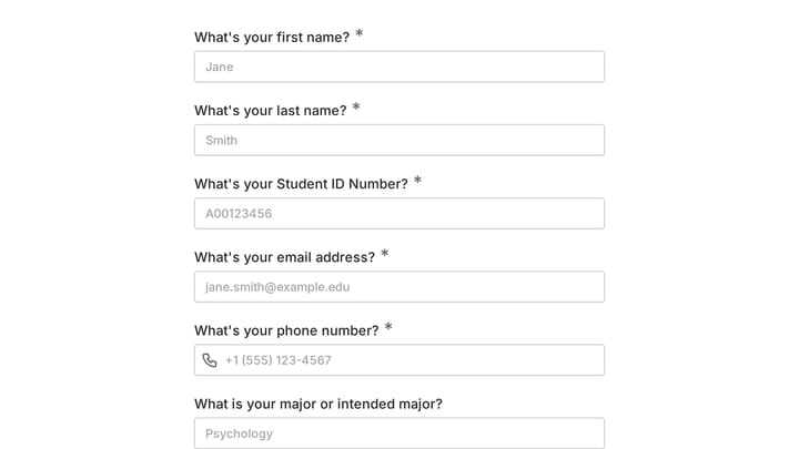 Academic Skills Tutoring Request preview