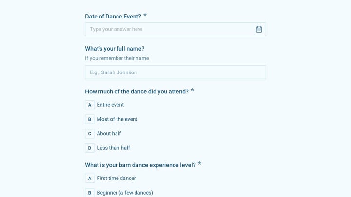 Barn Dance Caller Evaluation preview