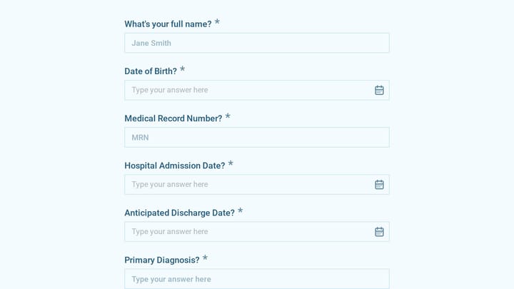 Hospital Discharge Planning Assessment preview