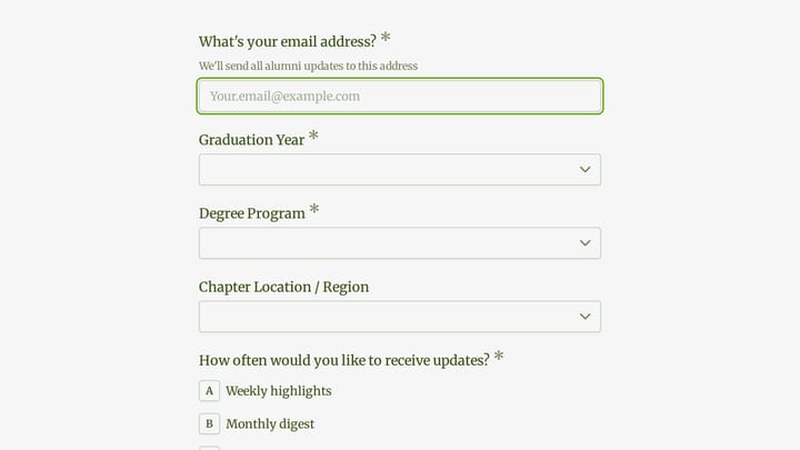 Alumni Association Newsletter preview