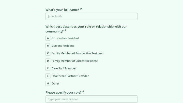 Assisted Living Community Stakeholder Interview preview