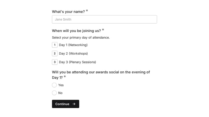Event Planning Survey preview