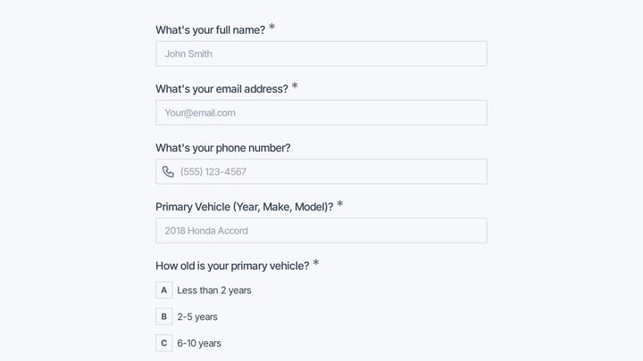 Auto Repair Shop Service Expansion Survey preview