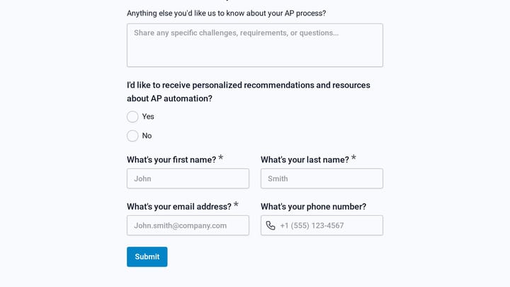 AP Automation Readiness Assessment preview