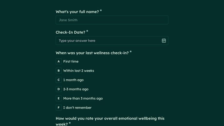 Counselor Wellness Check preview