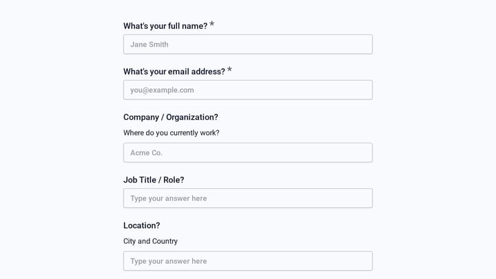 Beta Champions Program Application preview