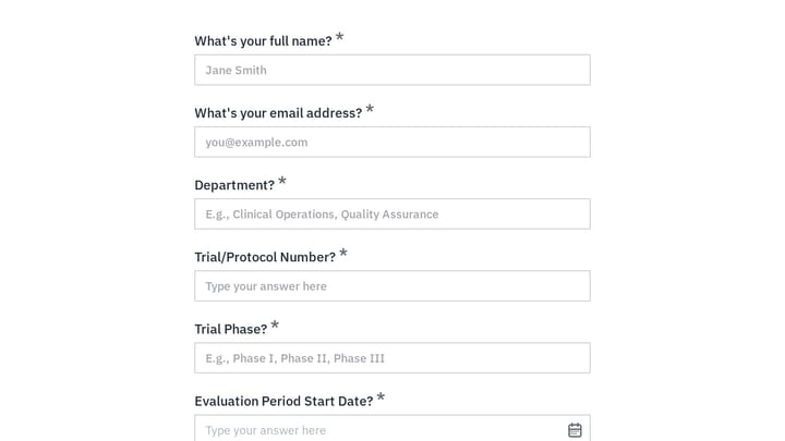 Clinical Trial Vendor Assessment preview