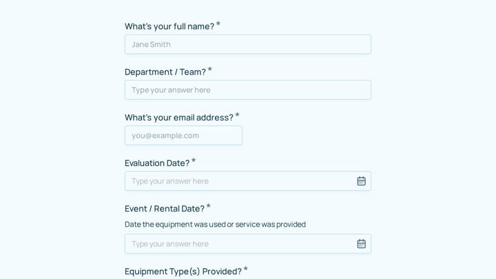 Audio-Visual Equipment Vendor Performance Evaluation preview