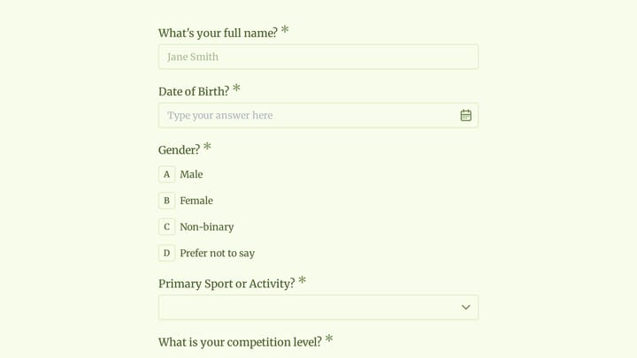 Athletic Injury Risk Assessment preview