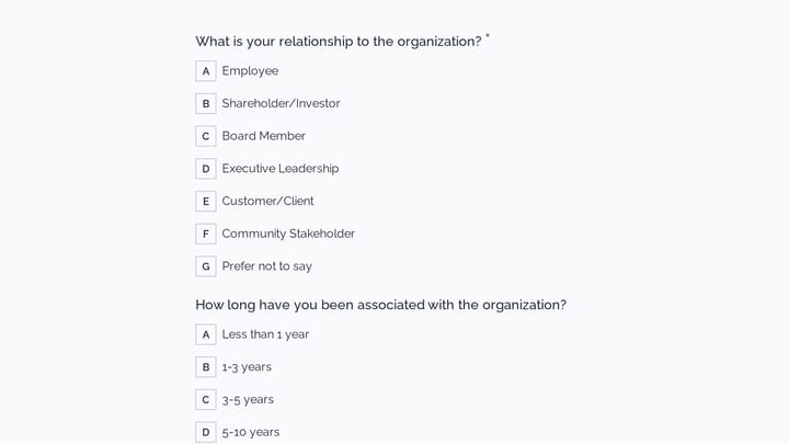 Company Board Diversity and Governance Survey preview