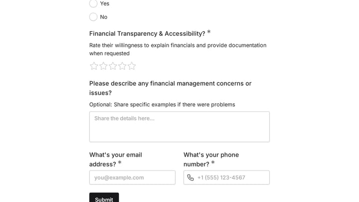 Commercial Property Management Reference Check preview