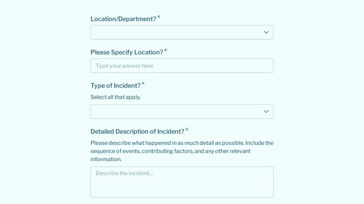Confidential Medical Error Report preview