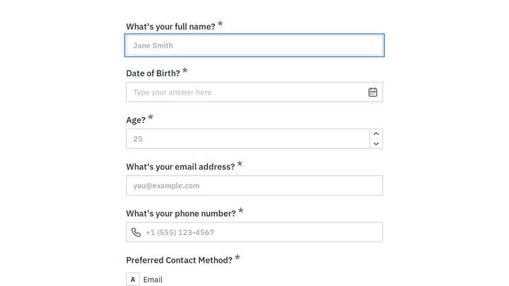 Learning Disability Counseling Intake Form preview