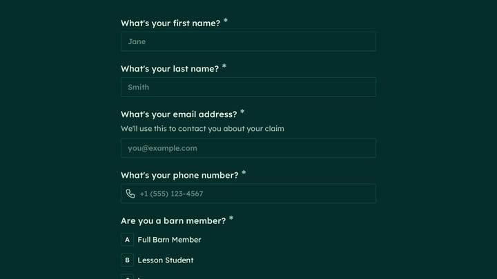Lost Property Claim Form preview