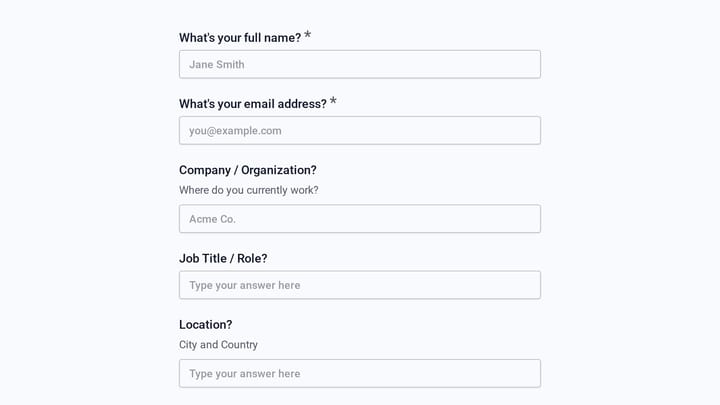 Beta Champions Program Application preview
