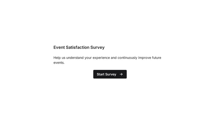 Event Satisfaction Survey preview