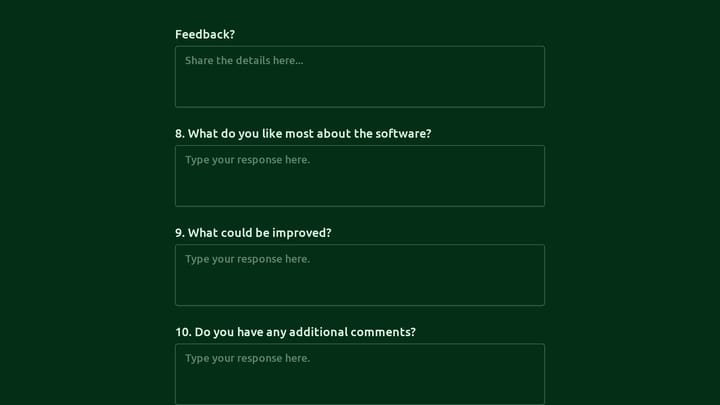Software Survey preview