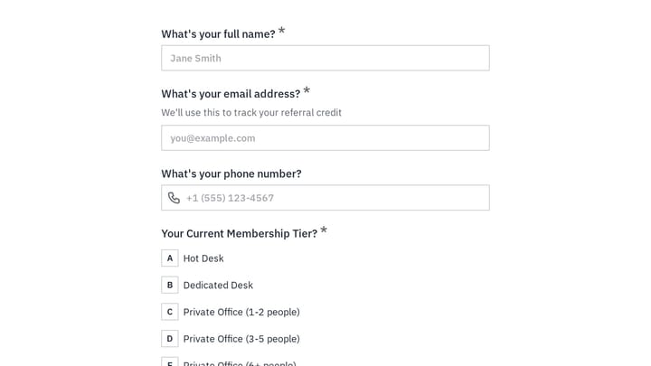 Member Referral Program preview