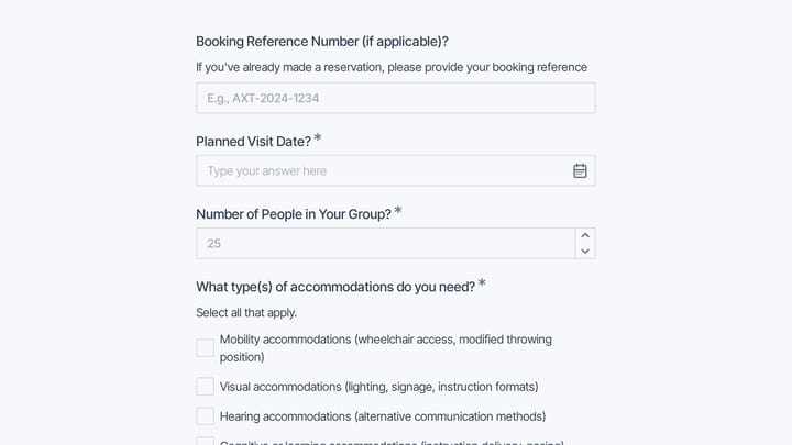 Accommodation Request Form preview