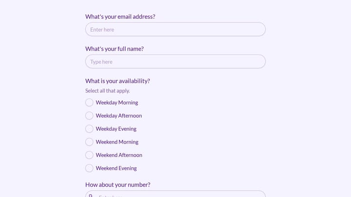 Study Group Signup Form preview