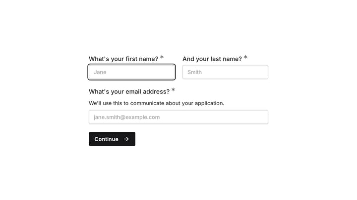 Entrepreneur Job Application Form preview