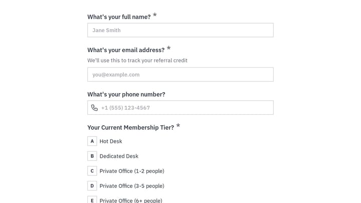 Member Referral Program preview